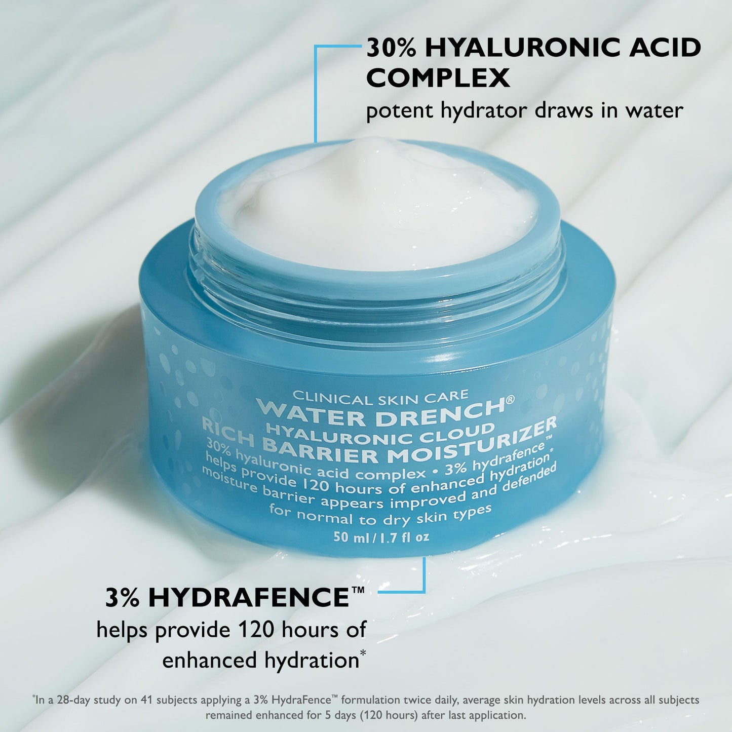 Water Drench Hyaluronic Cloud Rich Barrier Moisturizer|50 ml / 1.7 fl oz